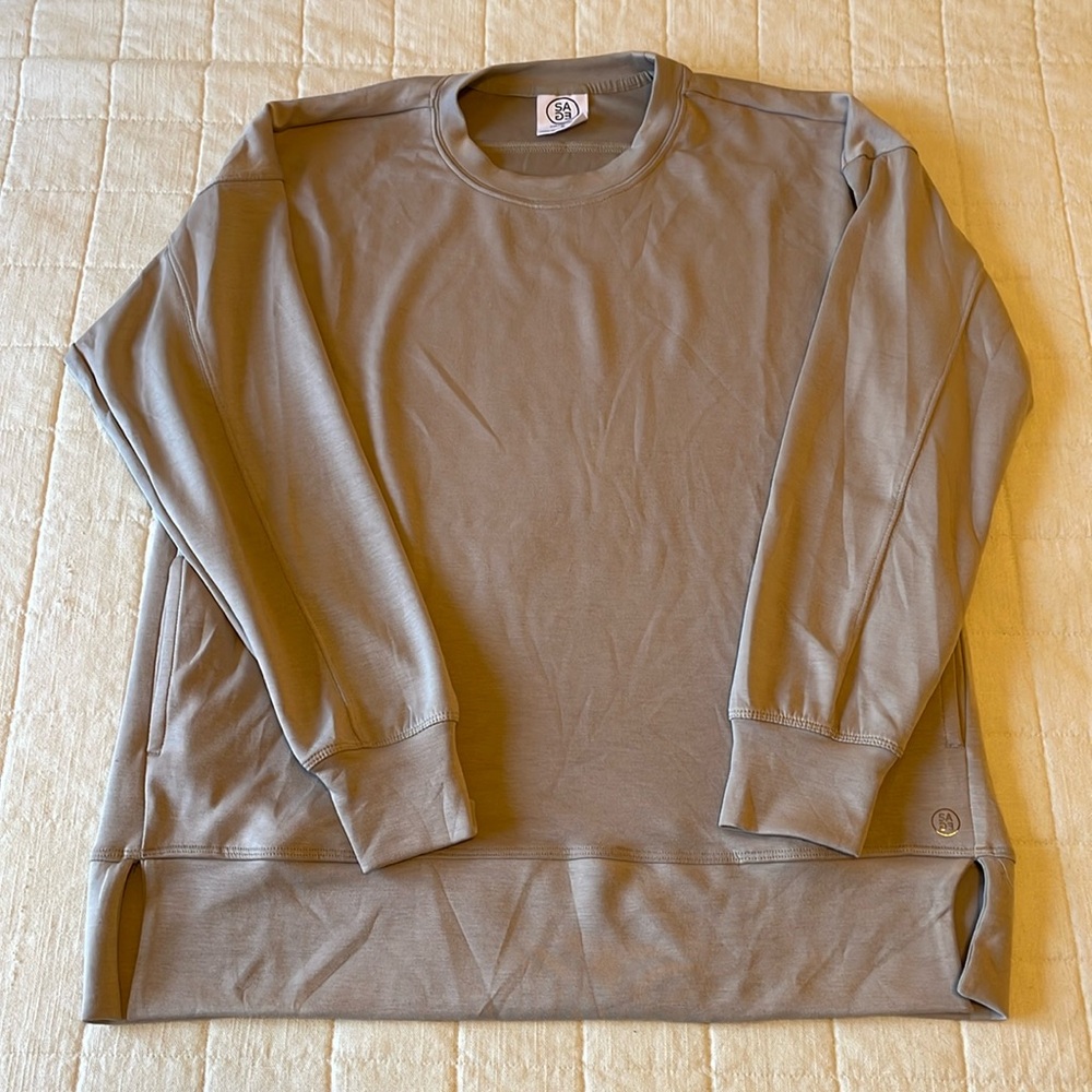 SAGE Collective Scuba Pullover Top with Pockets